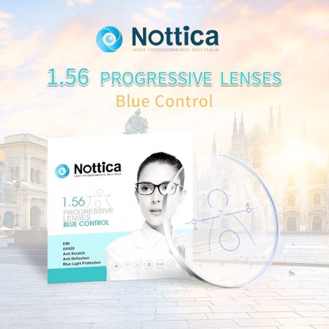 Đa Tròng Nottica O5 Progressive Blue Control 1.56