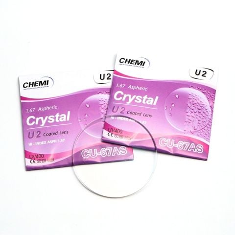 Tròng Kính Chemi Crystal U2 Coated 1.67