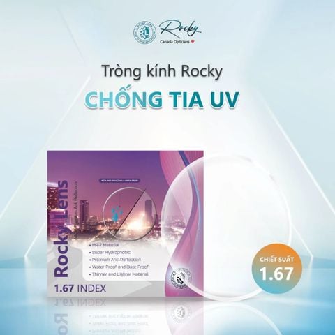 Tròng Siêu Mỏng Rocky UV SHMC 1.67