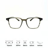 Gọng Kính Vuông Unisex Nhựa Dẻo - Yoon 210244 Y106