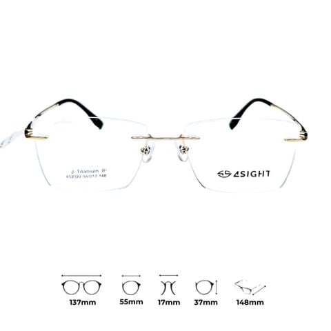 Gọng Kính Khoan Titanium - Yoon 4S2322