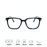 Gọng Kính Vuông Unisex Nhựa Cao Cấp - Yoon 7115 Y104