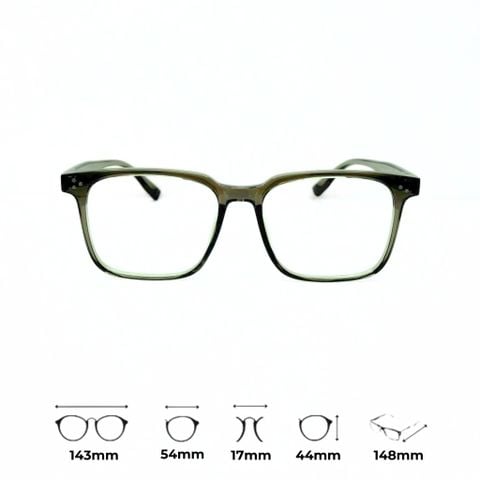 Gọng Kính Vuông Unisex Nhựa Dẻo - Yoon TR1169 Y107