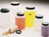 Chai đựng mẫu, miệng rộng, tròn, có nắp vặn