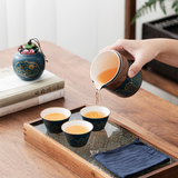  Bộ Ấm Trà Gốm Du Lịch 