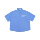  SM05 - "MAZIC" PREMIUM BOXY CARO BLUE SHIRT 