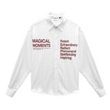  SM02 - "MAZIC" MAGICAL MOMENTS BOXY CASUAL STRIPED SHIRT 