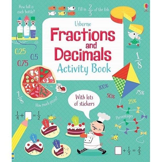  Usborne Fractions and Decimals Activity Book 