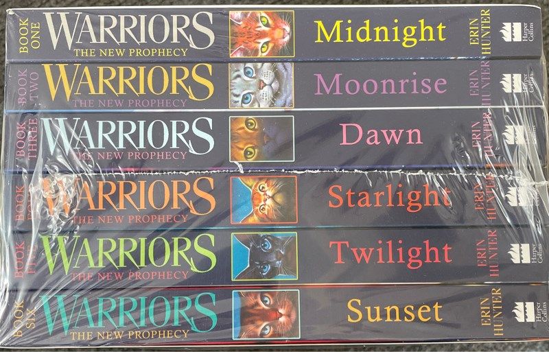  Warrior Cats - The New Prophecy 6 Books Collection Pack Set (Midnight, Moonrise, Dawn, Starlight, Twilight, Sunset) 