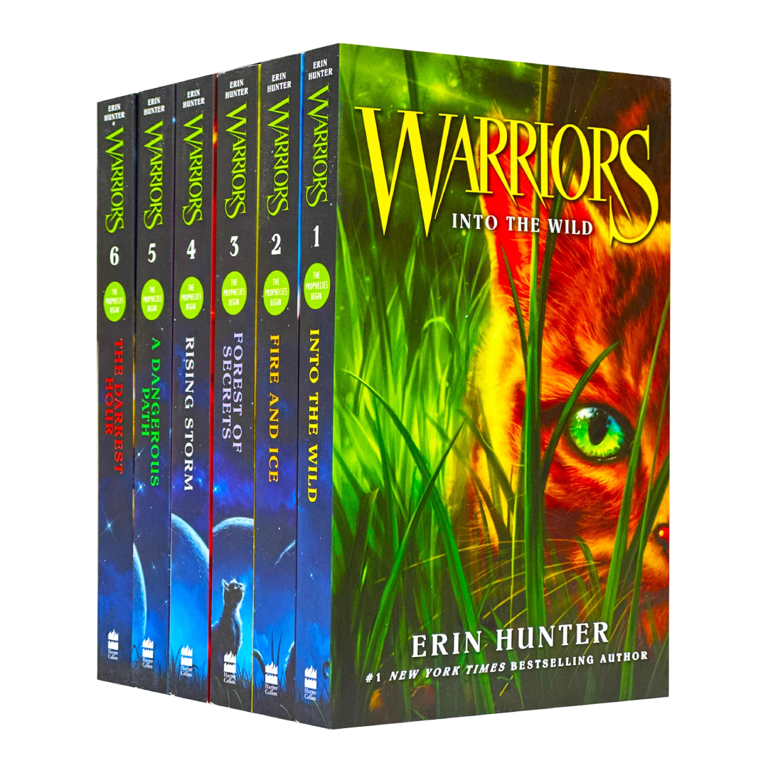  Warrior Cats Series 1, The Prophecies Begin 6 Books Collection 