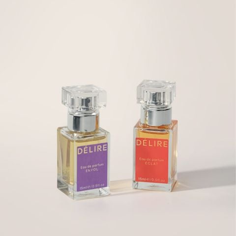 Bộ 02 chai Nước hoa Thuần chay Pháp Délire - ÉCLAT ENVOL EDP 15ml x 2