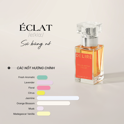 Nước hoa Thuần chay Pháp Délire - ÉCLAT EDP 15ml
