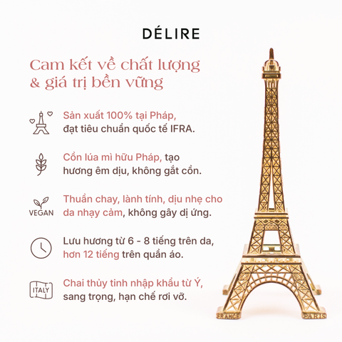 Vial nước hoa Thuần chay Pháp Délire - ÉCLAT EDP 3ml