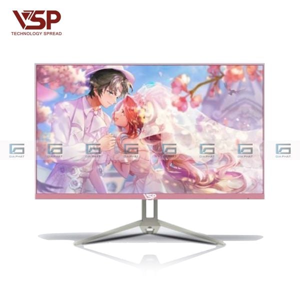 Màn hình 27 inch LED tràn viền VSP V2704S Hồng (Full-HD, 75Hz, IPS)