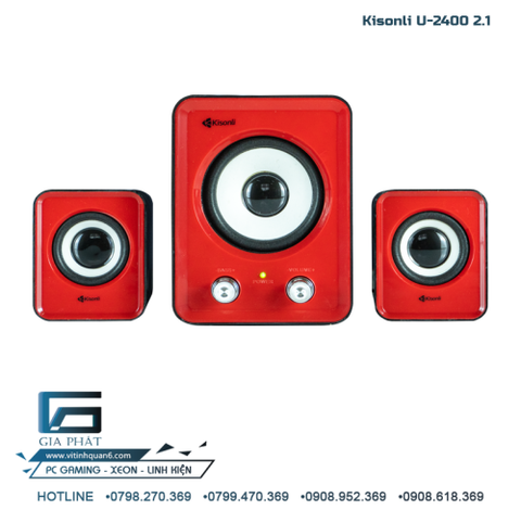 Loa máy tính để bàn mini Kisonli U-2400 2.1