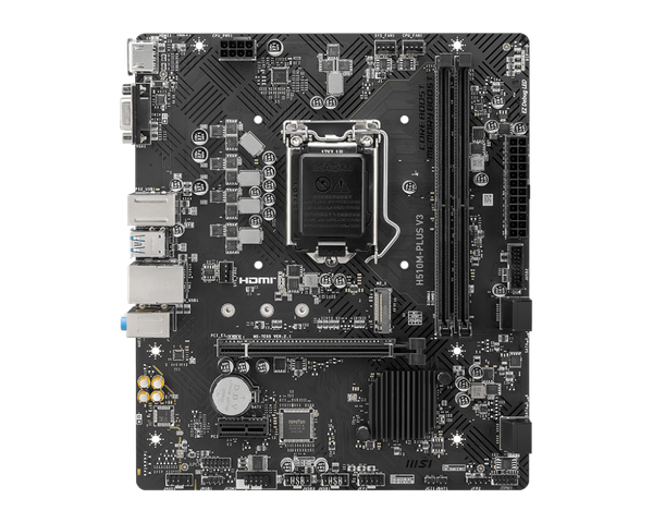 Bo mạch chủ MSI H510M Plus V3, M-ATX, 2 khe RAM - Chính hãng