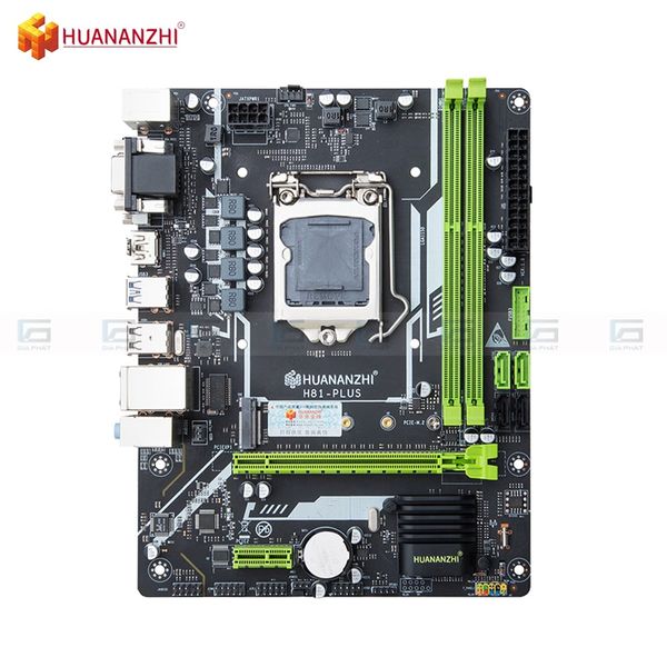 Bo mạch chủ Huananzhi H81 Plus (M-ATX, DDR3, LGA1150, 16GB RAM) Box