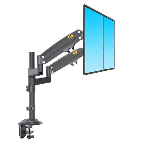 Giá Treo Hai Màn Hình Máy Tính - ARM - NB H180 (17 - 27 Inch) Đen Xám - Chính hãng