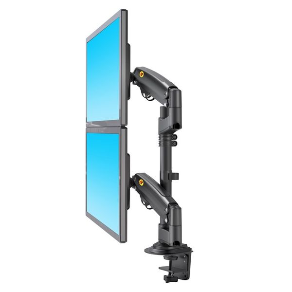 Giá Treo Hai Màn Hình Máy Tính - ARM - NB H180 (17 - 27 Inch) Đen Xám - Chính hãng