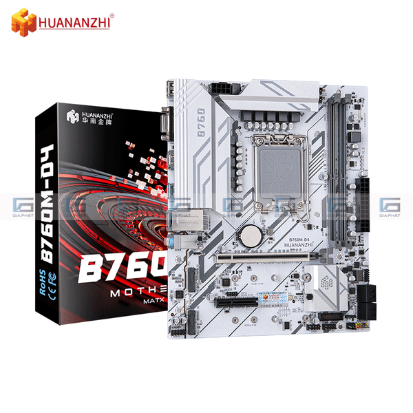 Bo mạch chủ Huananzhi B760M-D4 A/B | 64GB, DDR4, M-ATX