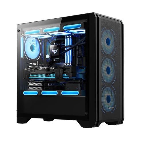 VỎ CASE HUNTKEY GX750A - Đen | ATX, Chưa Kèm FAN