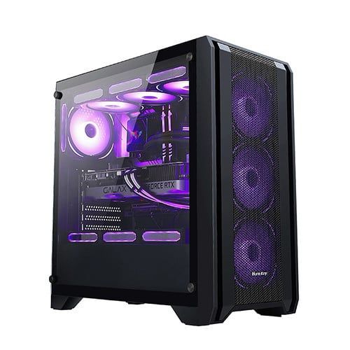 VỎ CASE HUNTKEY GX750A - Đen | ATX, Chưa Kèm FAN