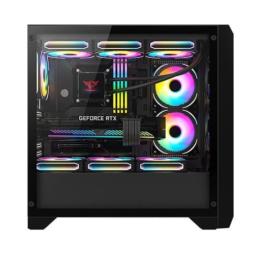 VỎ CASE HUNTKEY GX750A - Đen | ATX, Chưa Kèm FAN