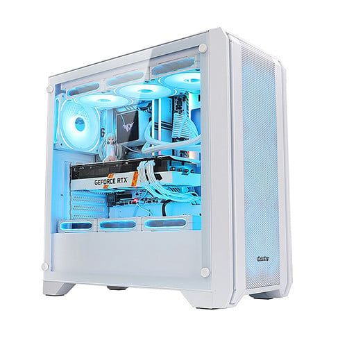 VỎ CASE HUNTKEY GX750A - Trắng | ATX, Chưa Kèm FAN