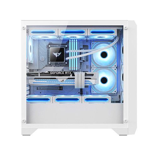VỎ CASE HUNTKEY GX750A - Trắng | ATX, Chưa Kèm FAN