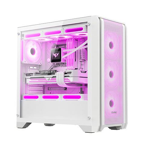 VỎ CASE HUNTKEY GX750A - Trắng | ATX, Chưa Kèm FAN