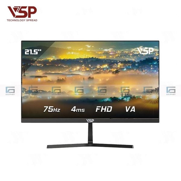 Màn hình phẳng VSP V2204H - ĐEN ( 22 inch, Full HD, 75Hz, Phẳng )