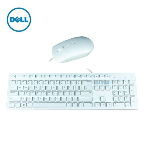 Combo phím chuột DELL KB216 /  SM116 - Kết nối dây - Trắng