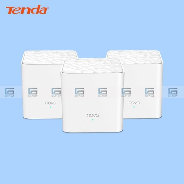 Bộ mesh Wifi Tenda MW3 Nova 3-Pack AC1200 cho gia đình - Chính hãng