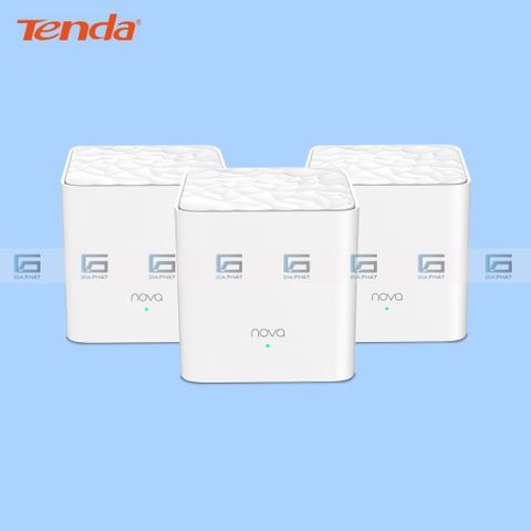 Bộ mesh Wifi Tenda MW3 Nova 3-Pack AC1200 cho gia đình - Chính hãng