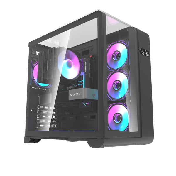 VỎ CASE MÁY TÍNH DARKFLASH L280 - Đen | ATX, Chưa Kèm FAN