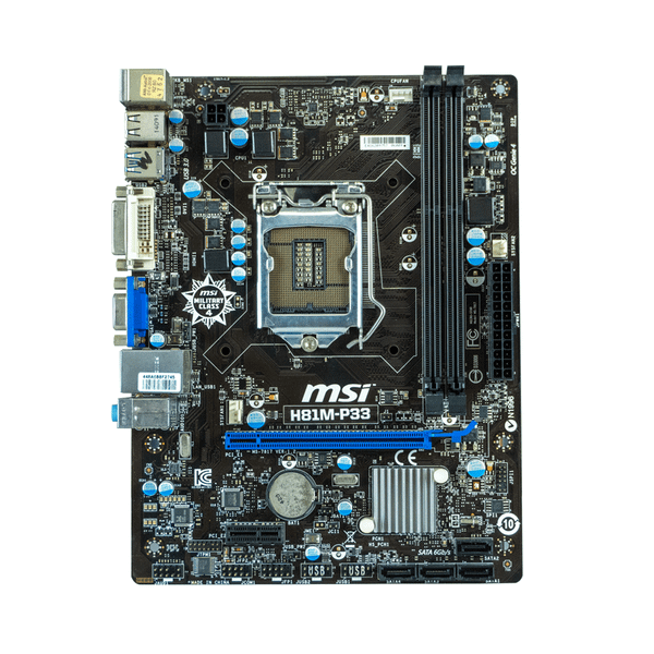 Mainboard MSI H81M-P33 (socket 1150, 2 Khe RAM, VGA, DVI)