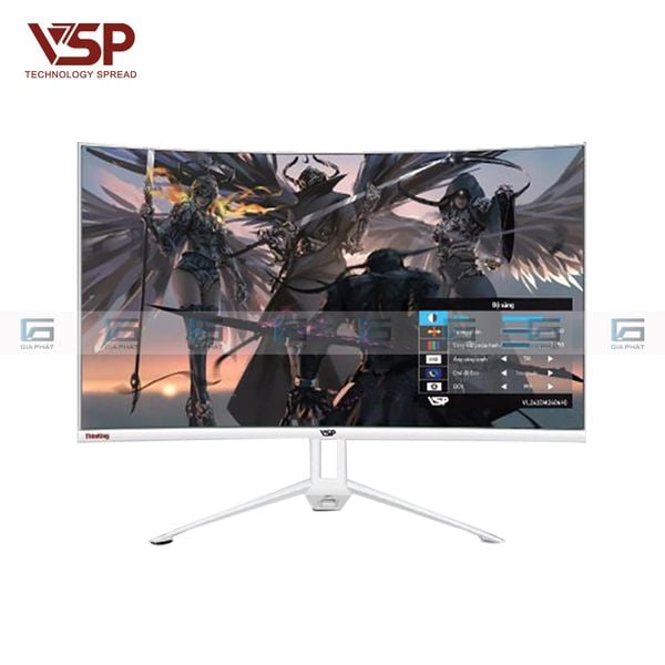 Màn hình cong 24 inch VSP CM2406H VL24 Trắng (FHD, VA, 75Hz, 5Ms)