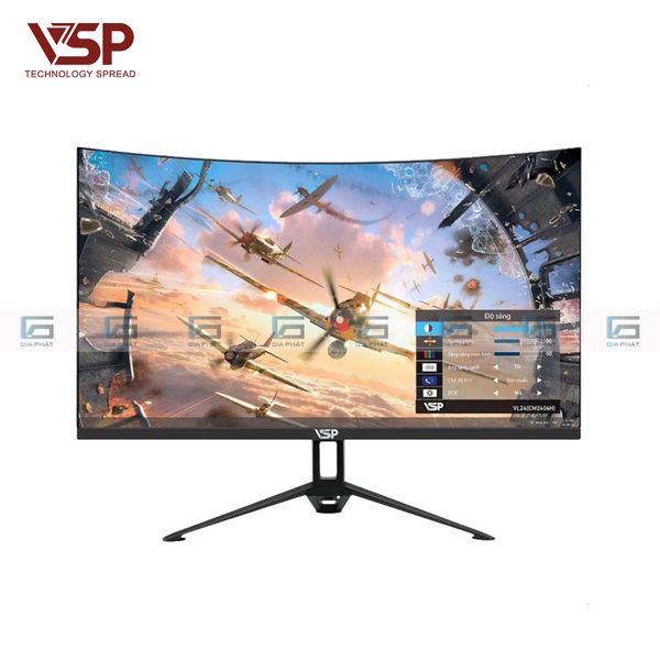 Màn hình cong 24 inch CM2406H VSP VL24 ĐEN (VA, 75Hz, 5Ms, FHD)