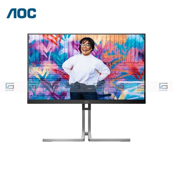 AOC U27U3CV Phẳng | 27 inch - 4K UHD - IPS - 75Hz - 4ms - HDMI - DP - Xám