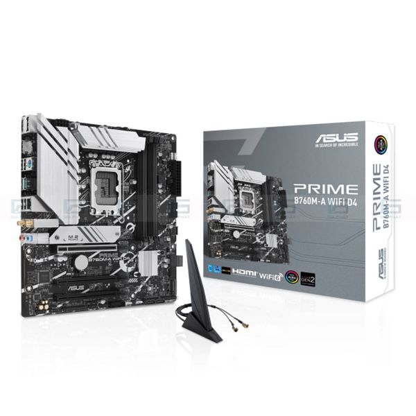 Bo mạch chủ ASUS PRIME B760M-A WIFI (DDR4, Bluetooth, LGA1700) - Full VAT