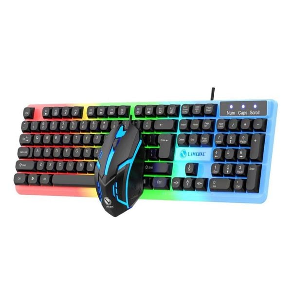 Combo bàn phím chuột LIMEDIE GTX350 giả cơ có dây - có LED