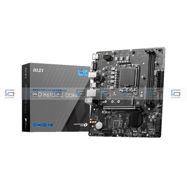 Mainboard MSI PRO H610M-E | DDR4, LGA1700, M-ATX - Full VAT