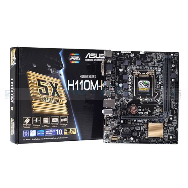 Bo mạch chủ H110M-K ASUS (DDR4, M-ATX, LGA1151, tối đa 32G RAM) - Full VAT