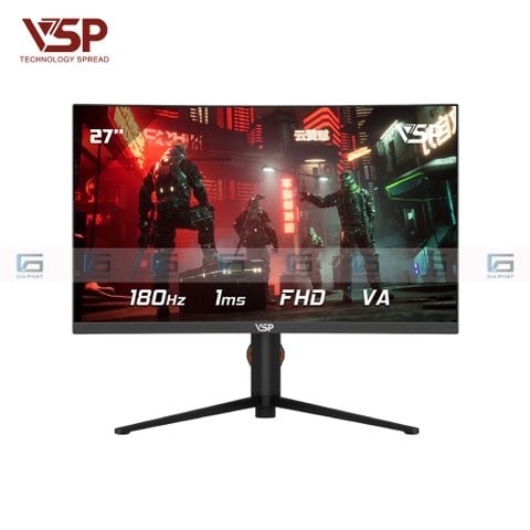 Màn hình 27 inch cong VSP VA2718G - (R1500- 180Hz - 1ms - Full HD)