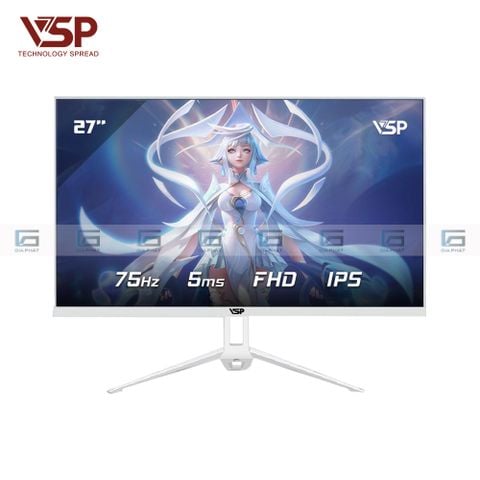 Màn hình 27 inch LED tràn viền VSP V2704S Trắng (Full-HD, 75Hz, IPS)