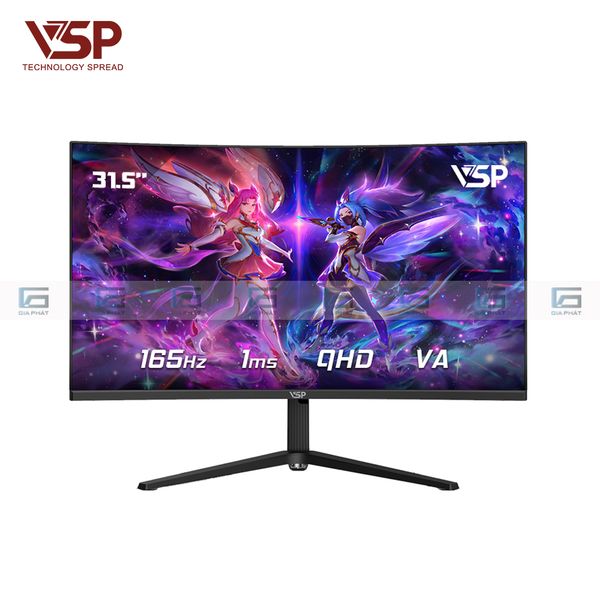 Màn hình Cong Gaming VSP VG325CQ (165Hz, QHD, 2560x1440px, 1ms)