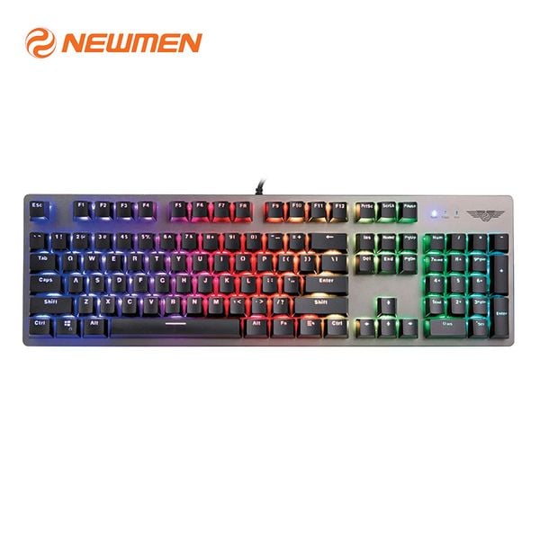 Bàn phím cơ Newmen GM369R Red / Brown / Blue switch (Hotswap, Full-size 104 phím, RGB)