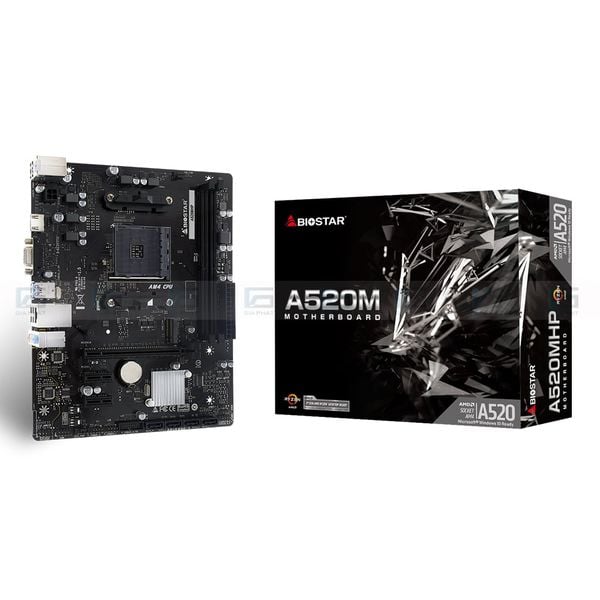 Bo mạch chủ Biostar A520MHP (M-ATX, DDR4, AM4, tối đa 64G RAM) - Full VAT