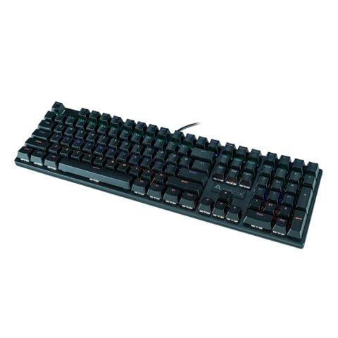 Bàn phím cơ Asestek AK108 có LED RGB - Red Switch - Màu Đen