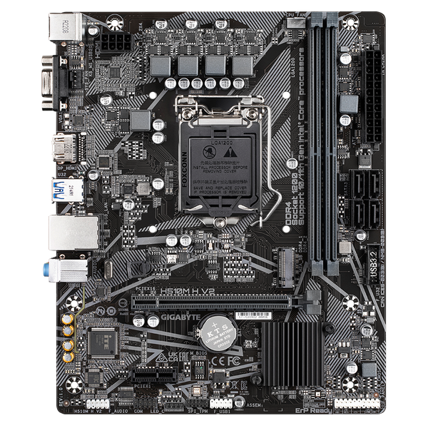 Bo mạch chủ Gigabyte H510M H V2 DDR4 (ATX, 64G RAM, LGA1200) - Full VAT